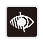 J107656  Visually Impaired (Brooch pin)